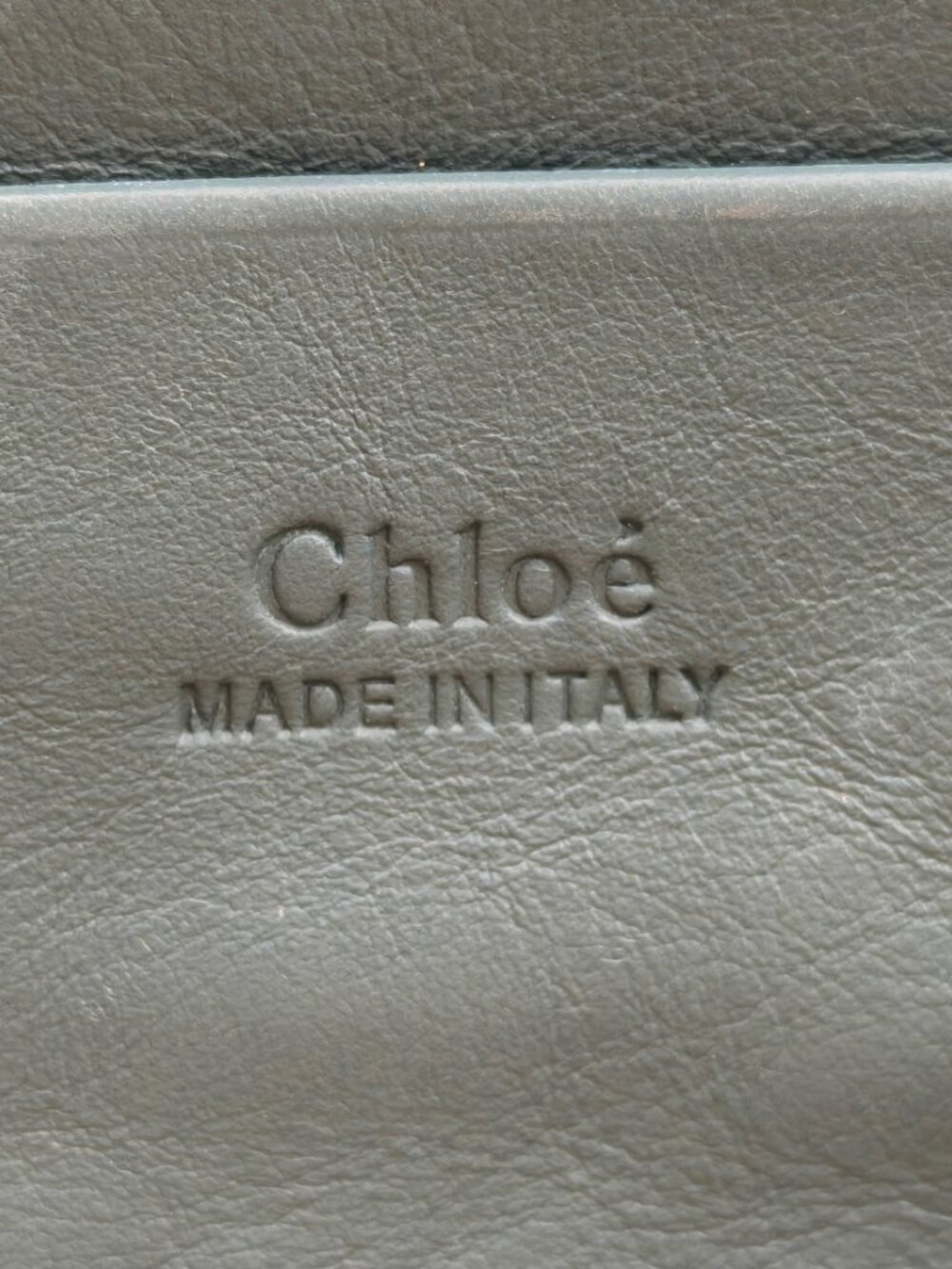 Chloé Faye Small Crossbody Bag Dark Green Suede Leather Gold Chain Authentic - Picture 12 of 12